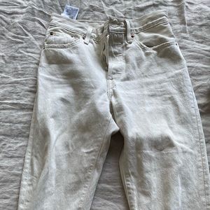 Levis cream 501 jeans